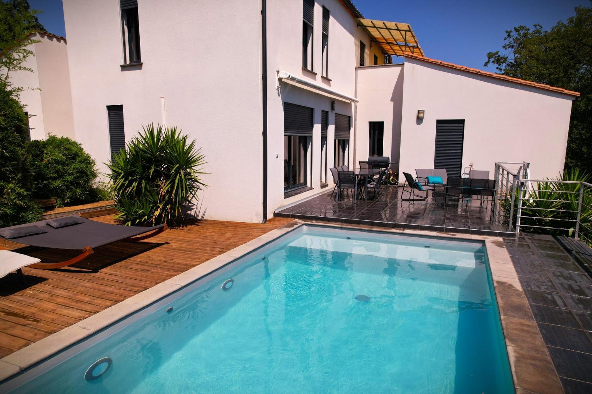 Villa Contemporaine, Jardin Mediterraneen Et Piscine Privee Saint-Jean-Pla-de-Corts Екстериор снимка